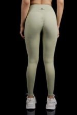Pistachio Green Strappy Backless Sports Leggings